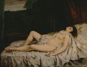 Gustave Courbet Sleeping Nude Spain oil painting artist